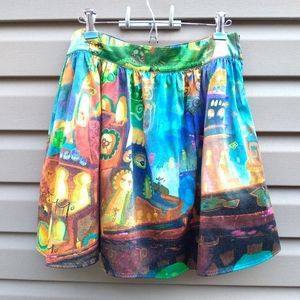 Hot Topic Book of Life Size MD Colorful Halloween Skirt
